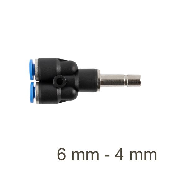 Red. Insert Y-joint Pu 6mm - 4mm